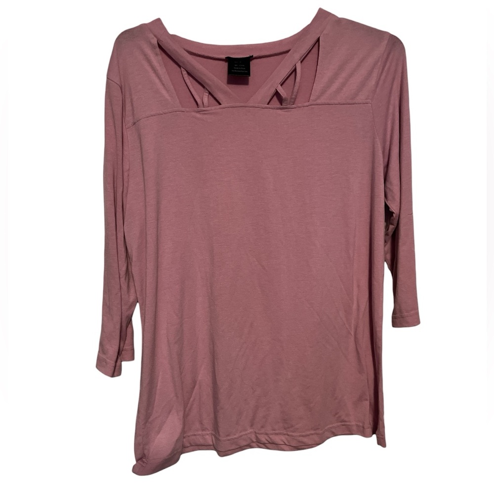 Knit Studio Lilac Long Sleeve Top-XL